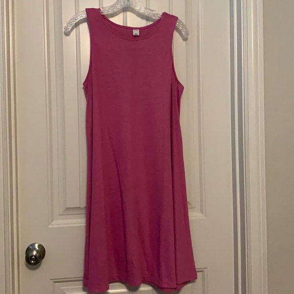 PINK TSHIRT DRESS SIZE LARGE - Picture 1 of 3